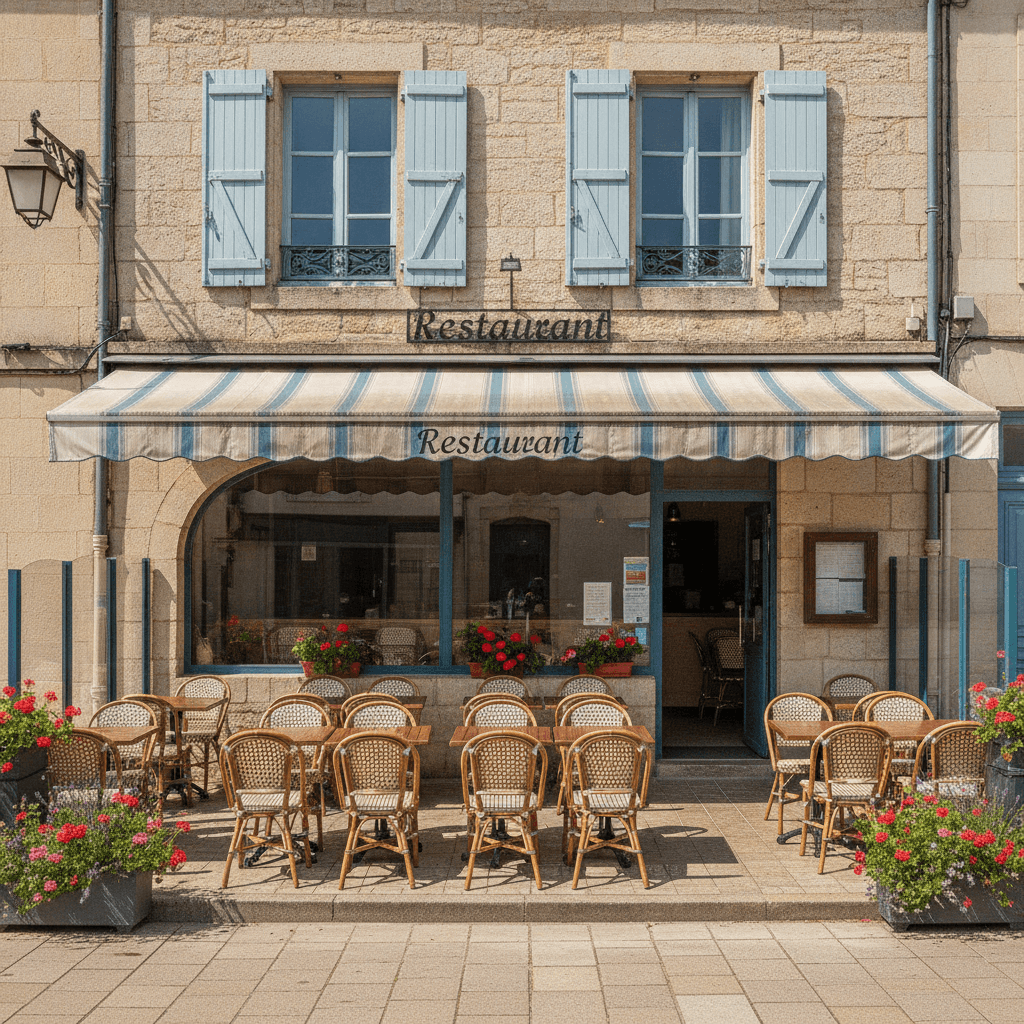 Restaurant 46m² à Valence : terrasse - extraction
