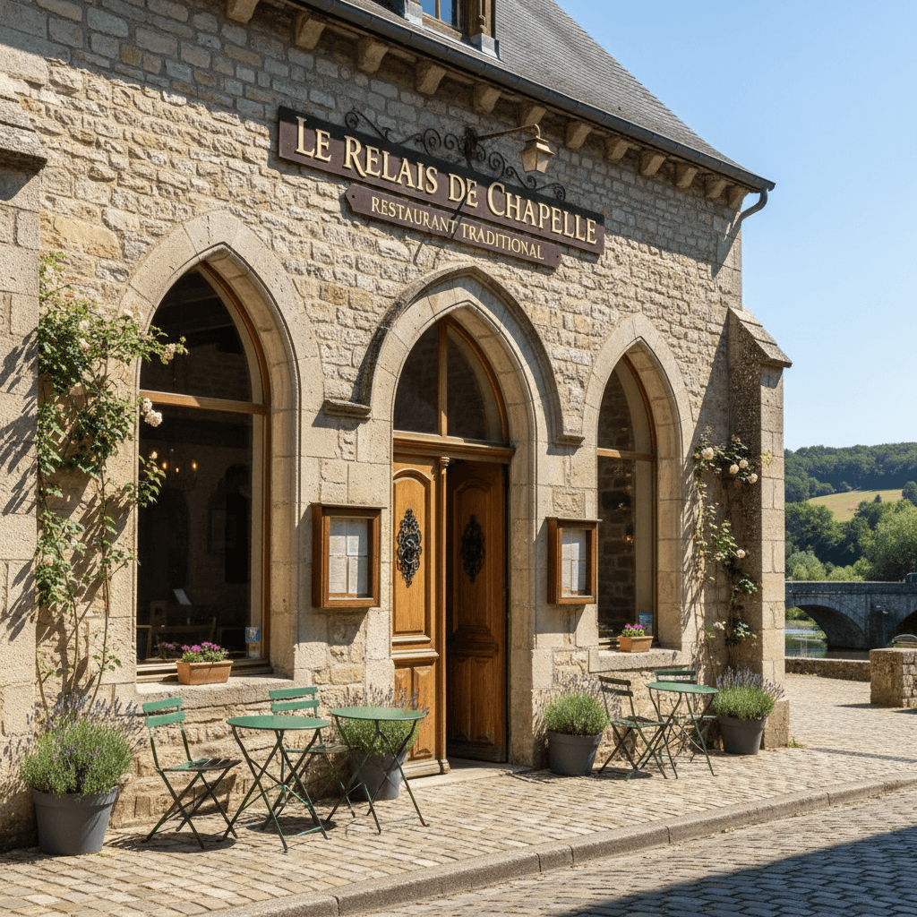 Restaurant à Montoire-Sur-Le-Loir : terrasse - licence IV - Image 1