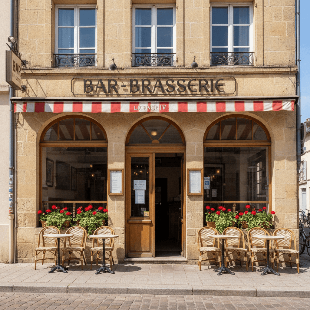 Bar-brasserie 80m² à Saint-Louis : licence IV