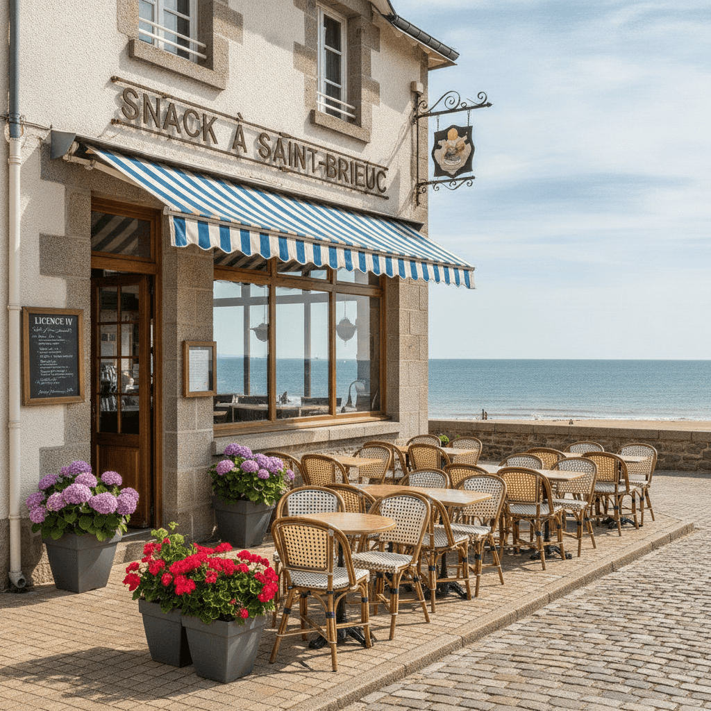 Snack à Saint-Brieuc : terrasse - licence IV - Image 1