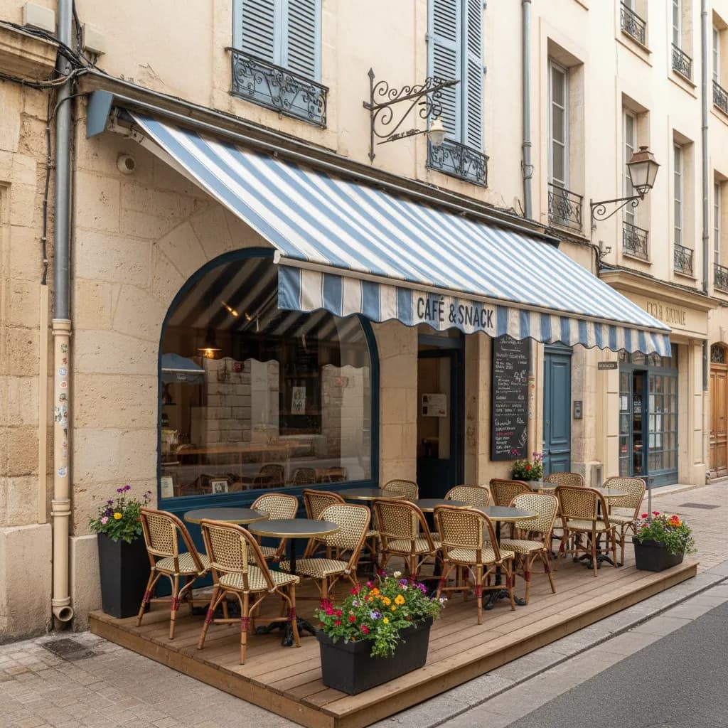 Snack 60m² à Montpellier : terrasse - Image 1