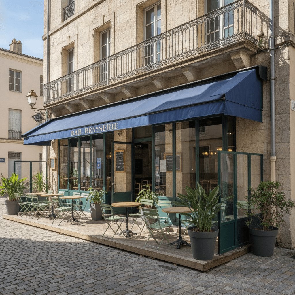 Bar-brasserie 217m² à Sète : terrasse - licence IV