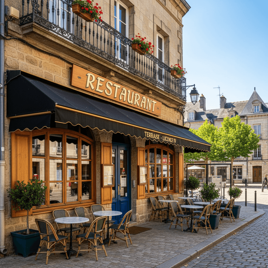 Restaurant 650m² à Nogent-Le-Rotrou : terrasse - licence IV - Image 1