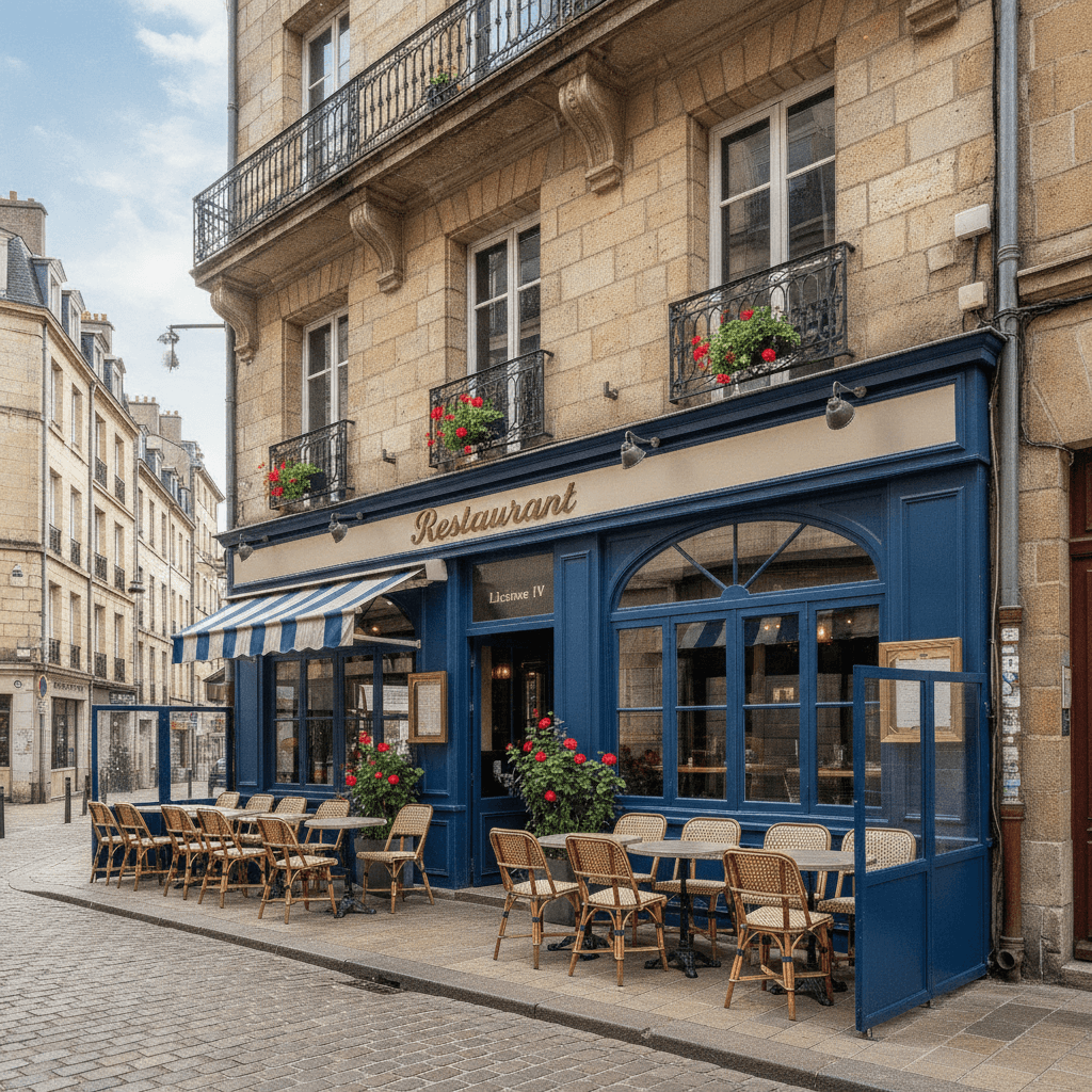 Restaurant à Nantes : terrasse - licence IV