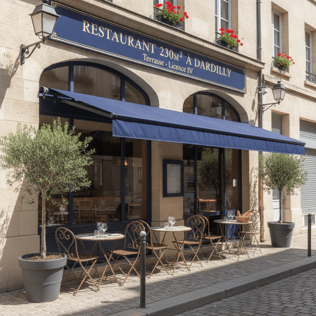 Restaurant 230m² à Dardilly : terrasse - licence IV