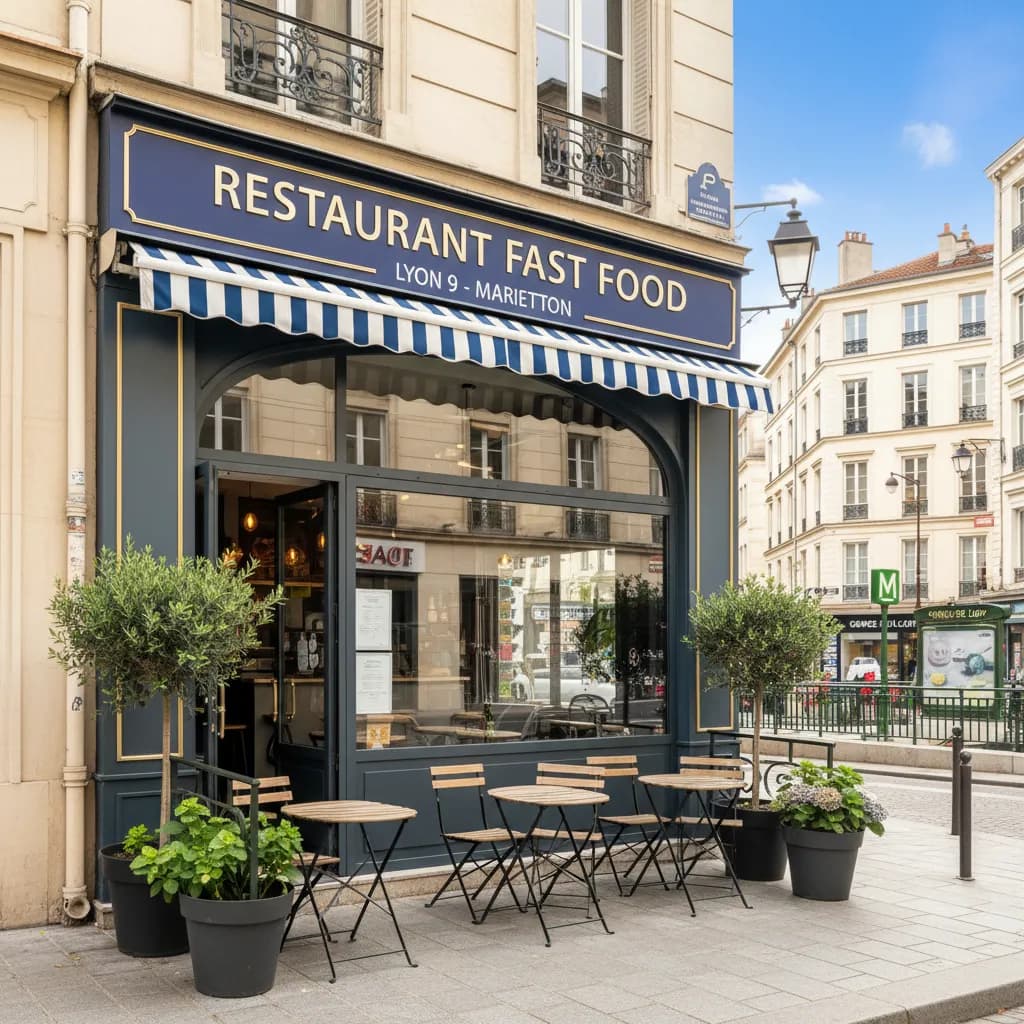 Fast-food 50m² à Lyon : terrasse - licence IV - Image 1