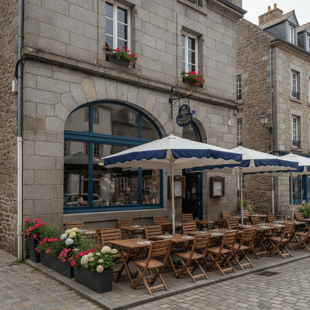 Restaurant 45m² à Saint-Malo : terrasse - extraction