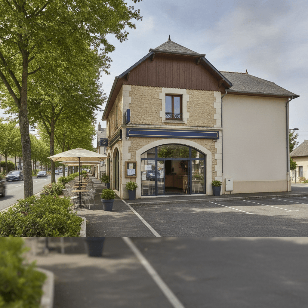 Fast-food 120m² à Cours-Les-Barres : terrasse - licence IV