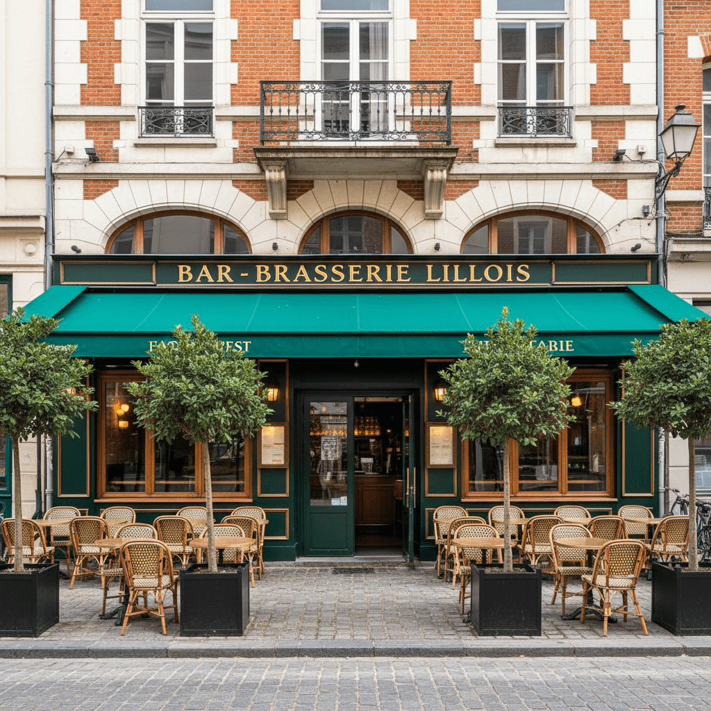 Bar-brasserie 1690m² à Lille : terrasse - licence IV - Image 1