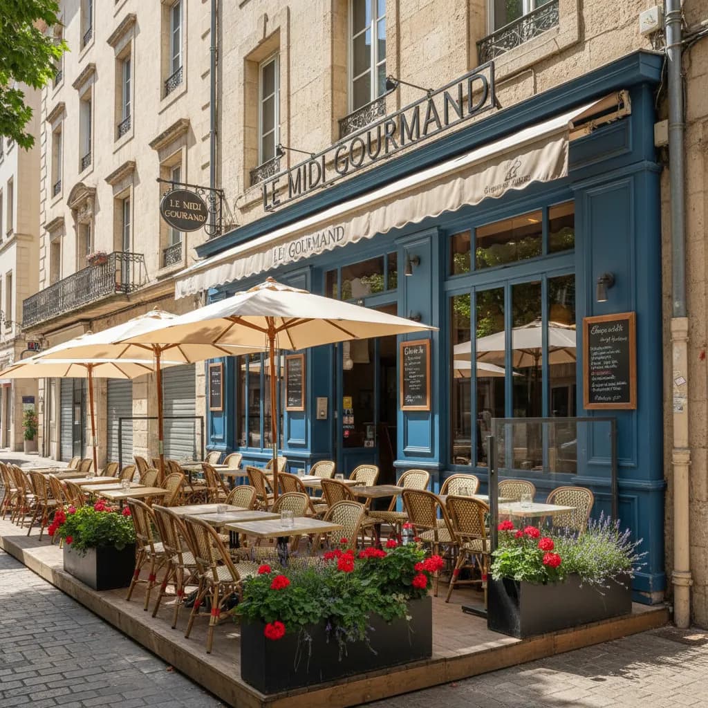 Restaurant à Montpellier : terrasse - Image 1