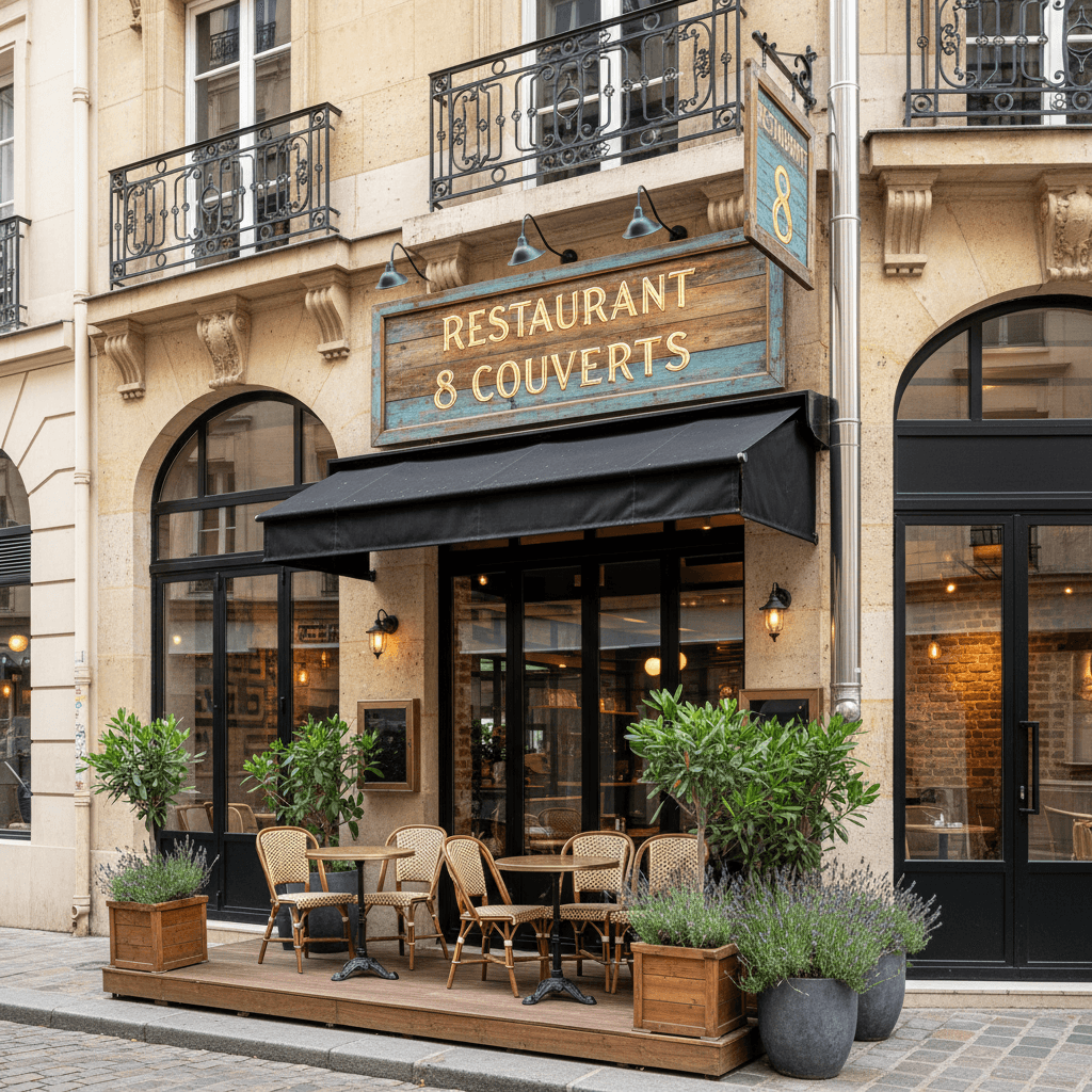 Restaurant 8 couverts à Issy-les-Moulineaux : extraction - Image 1