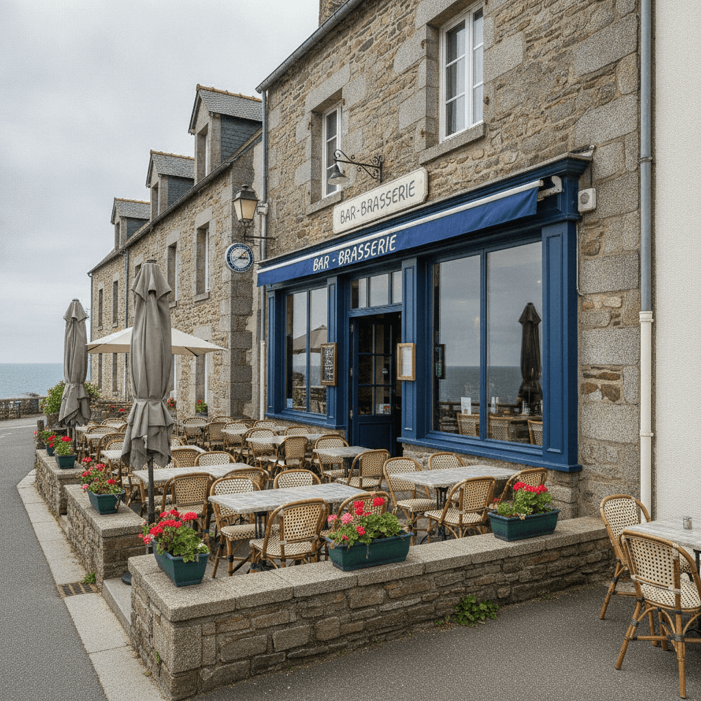 Bar-brasserie 172m² à Plogoff : terrasse - licence IV