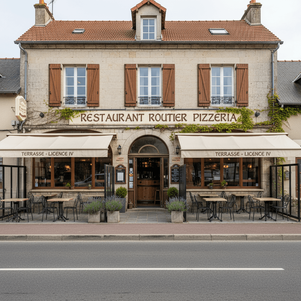 Restaurant 120m² à Plémet : terrasse - licence IV - Image 1