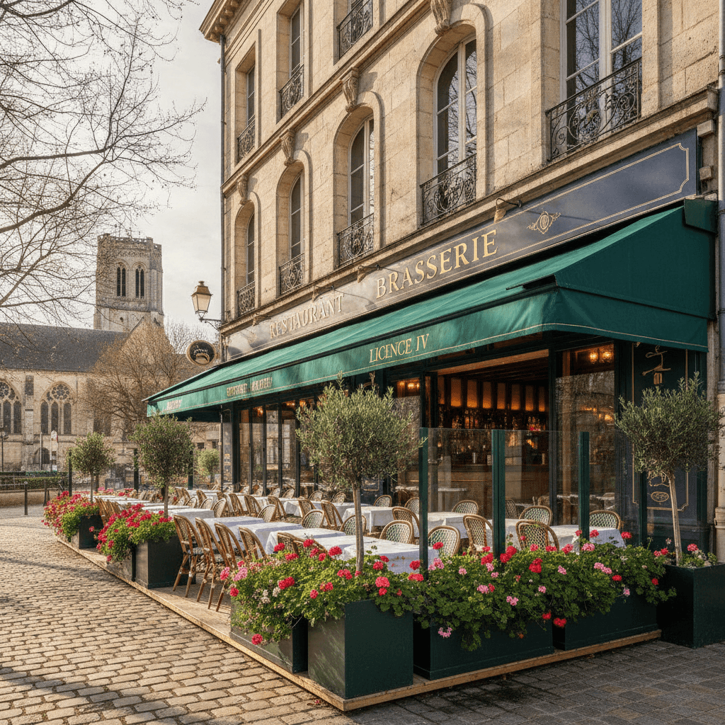 Restaurant à Caen : terrasse - licence IV