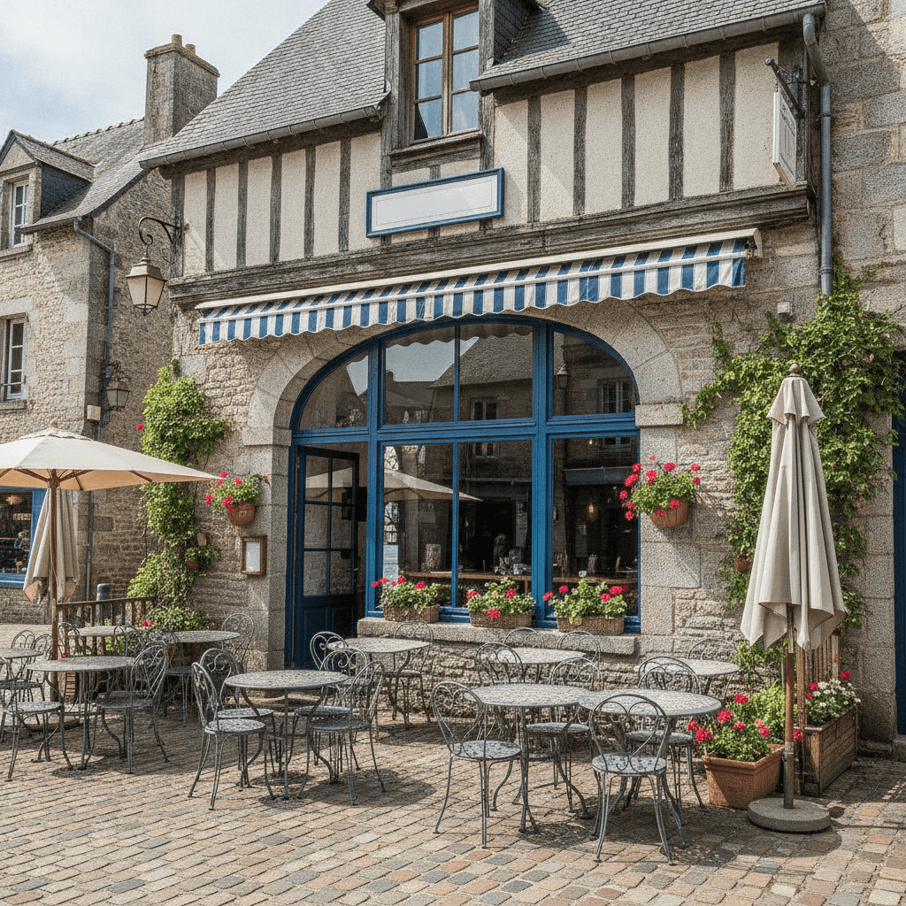 Restaurant à Rives-Du-Couesnon : terrasse - Image 1