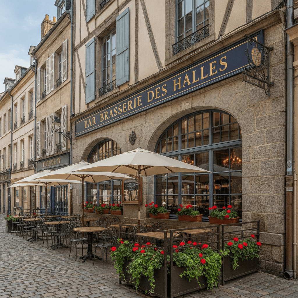 Bar-brasserie 724m² à Rouen : terrasse - licence IV