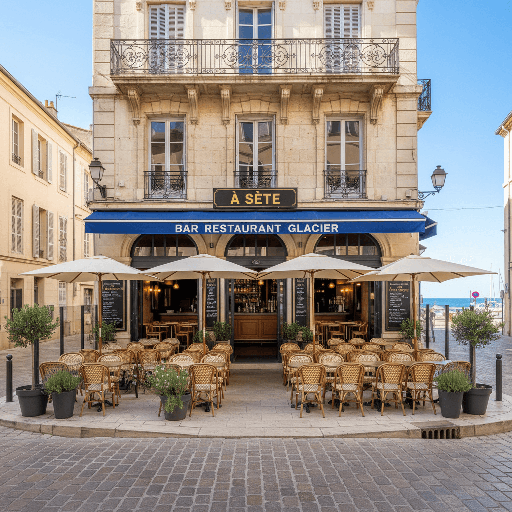 Restaurant 160m² à Sète : terrasse - parking - Image 1