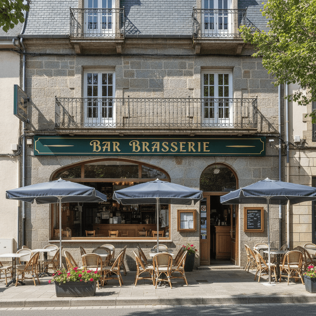 Bar-brasserie 120m² à Mauléon-Licharre : terrasse - licence IV