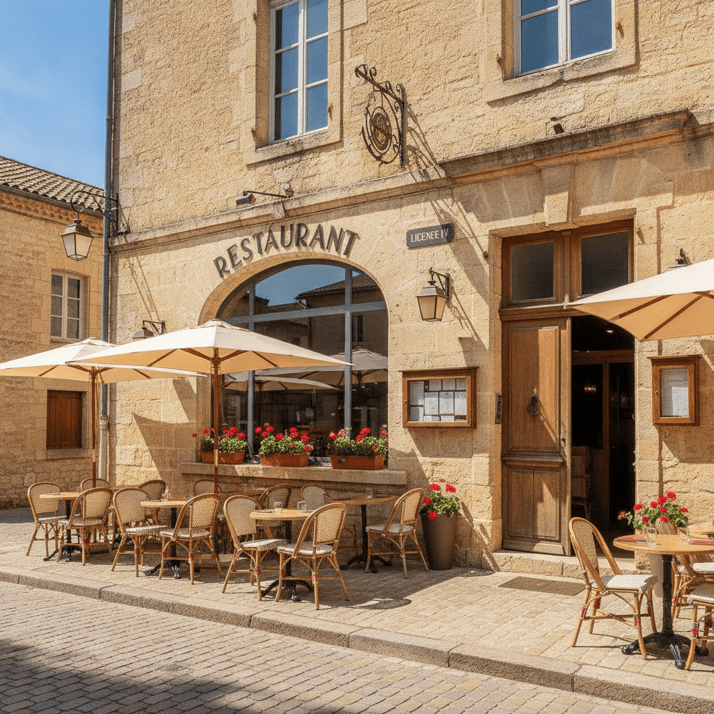 Restaurant à Carcassonne : terrasse - licence IV - Image 1