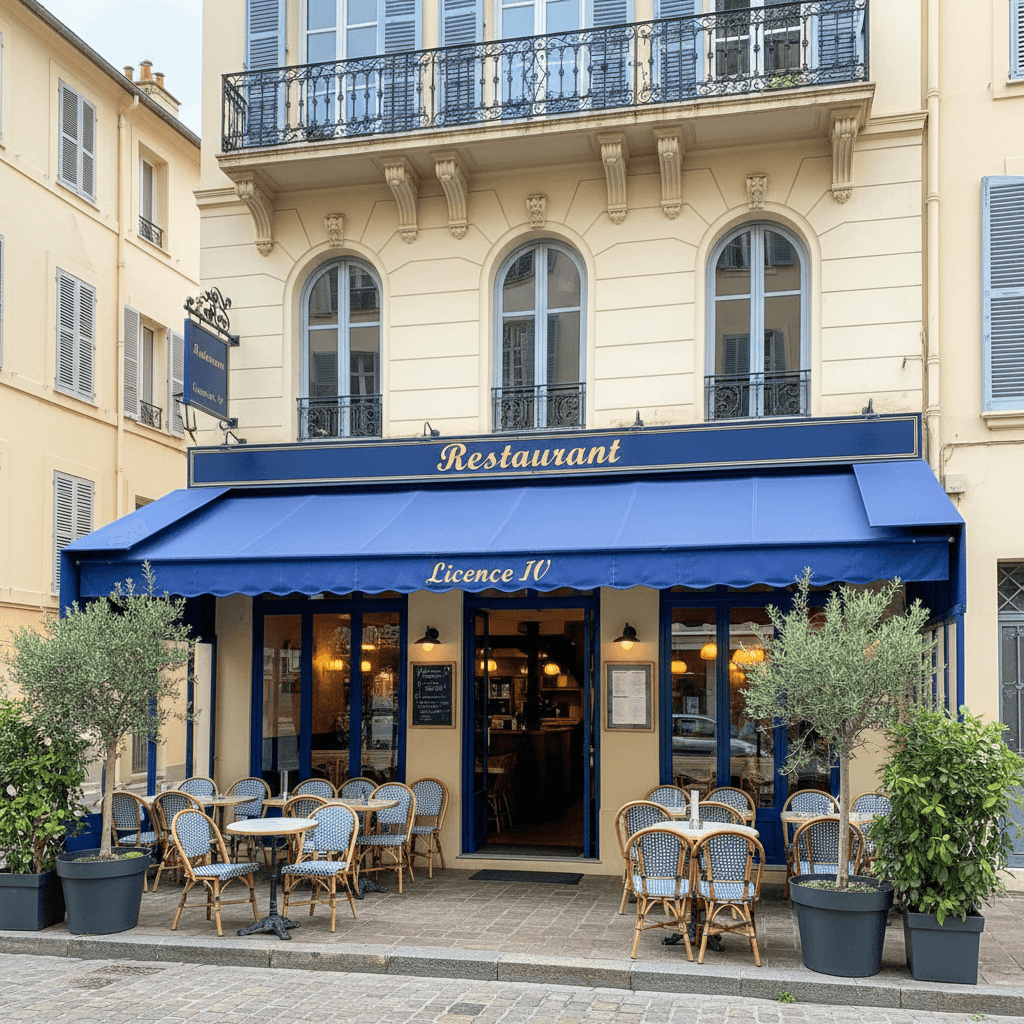 Restaurant 90m² à Nice : terrasse - licence IV