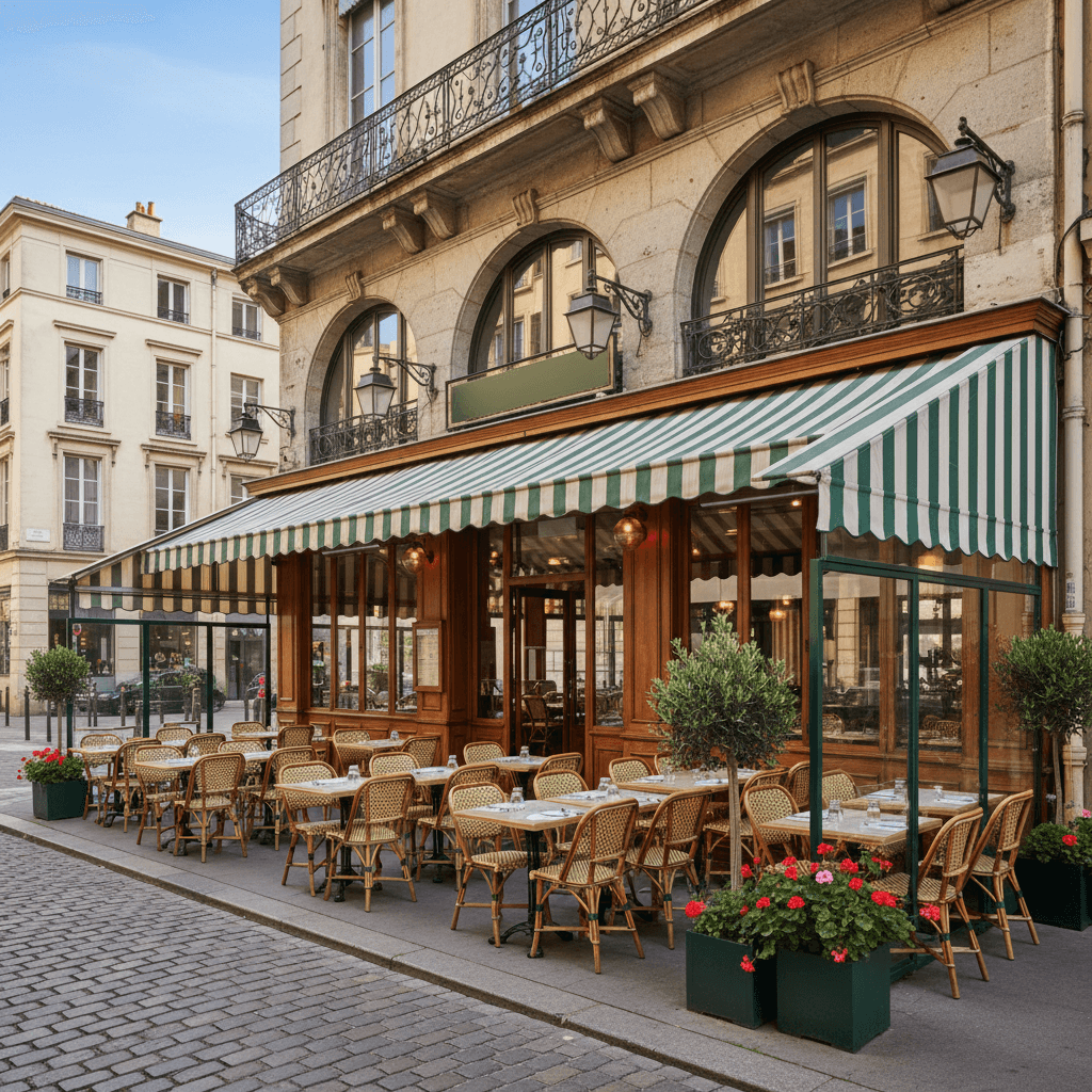 Restaurant 60 couverts à Lyon : terrasse - licence IV