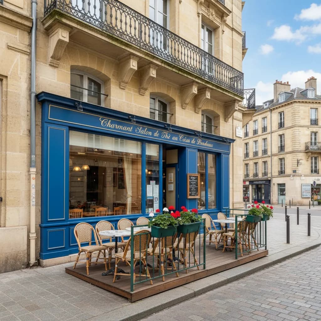 Snack 42m² à Bordeaux : terrasse - Image 1