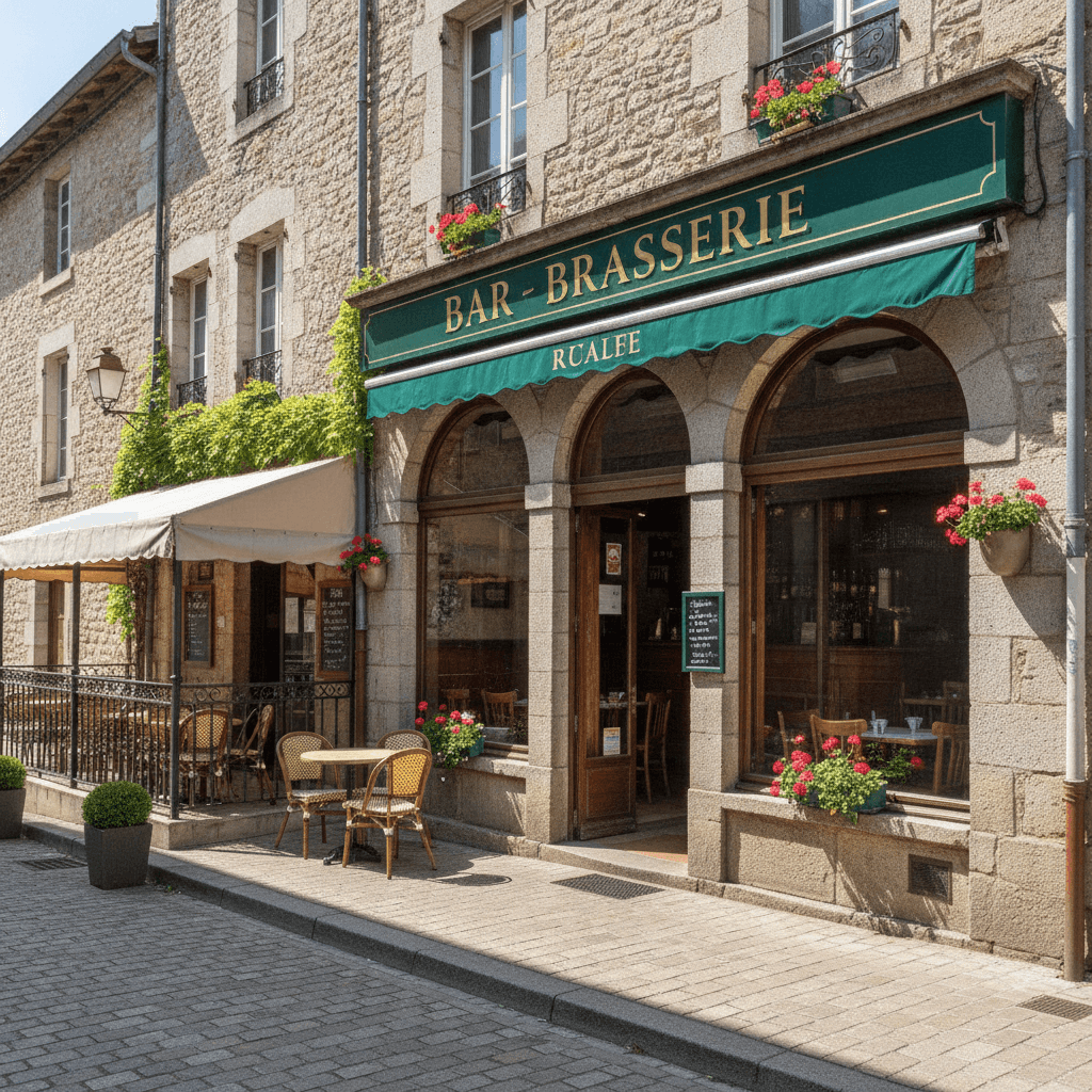 Bar-brasserie 120m² à Mauléon-Licharre : terrasse - licence IV