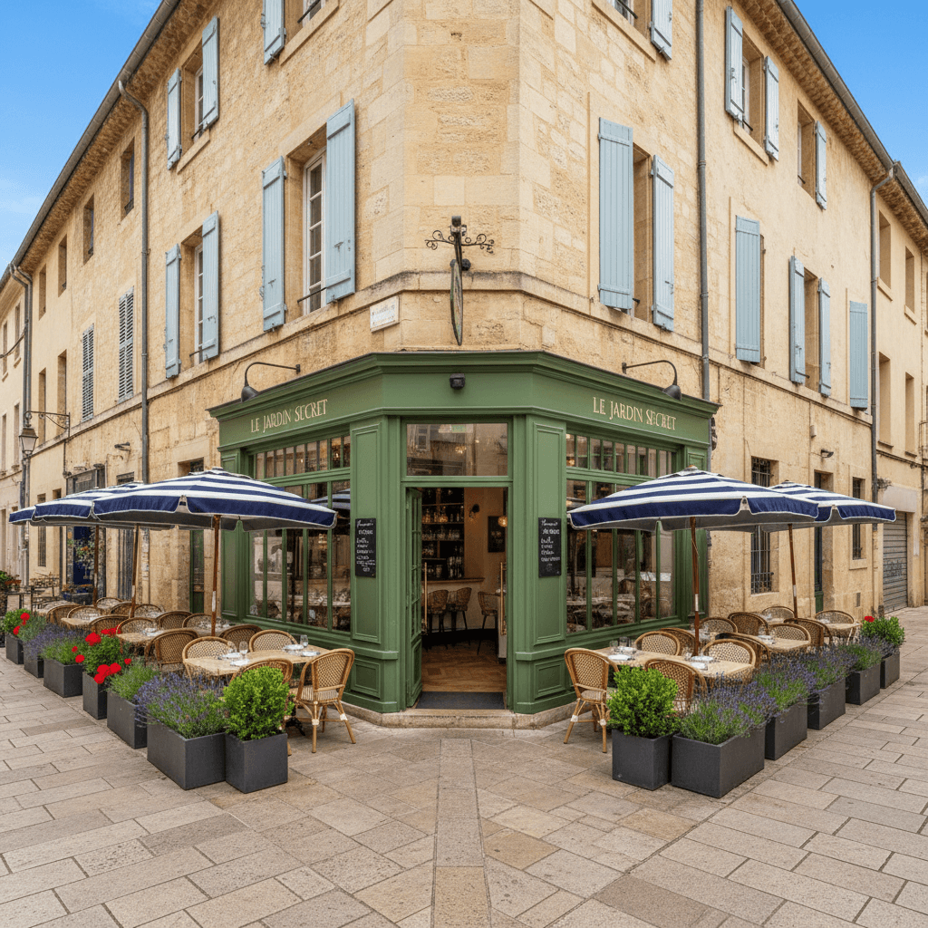 Restaurant 76m² à Aix-En-Provence : terrasse - extraction
