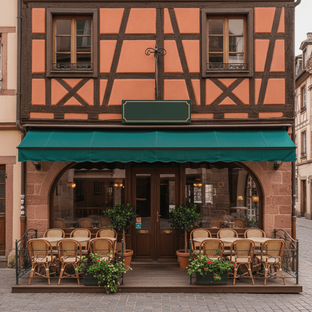 Restaurant 146m² à Strasbourg : terrasse - extraction - Image 1