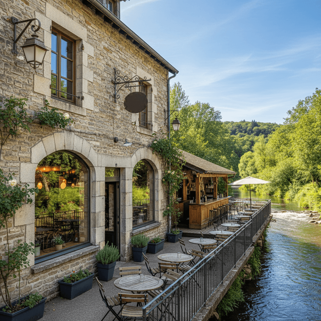 Restaurant 100m² à Évaux-Les-Bains : terrasse - licence IV - Image 1