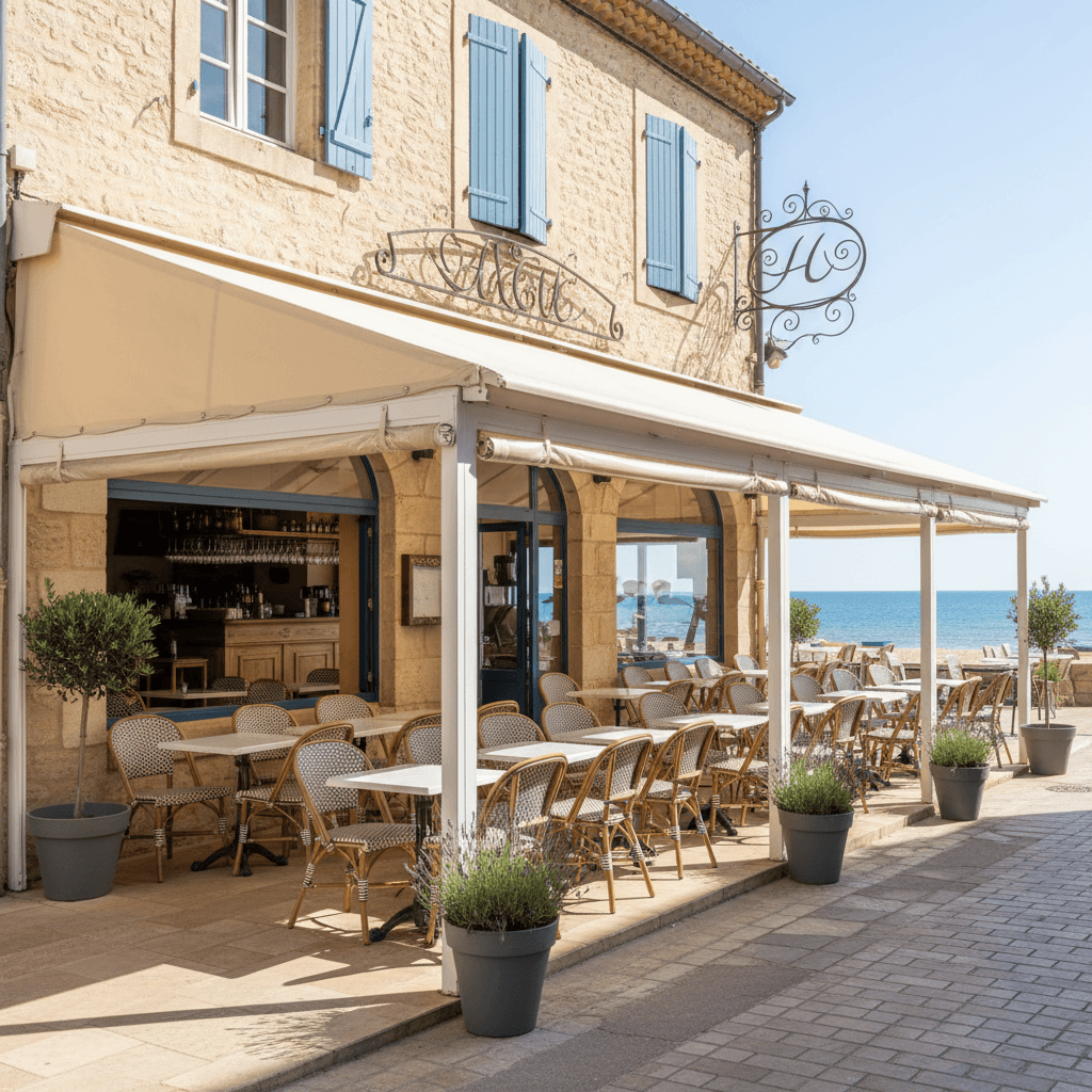 Restaurant 95m² à Leucate : terrasse - licence IV - Image 1