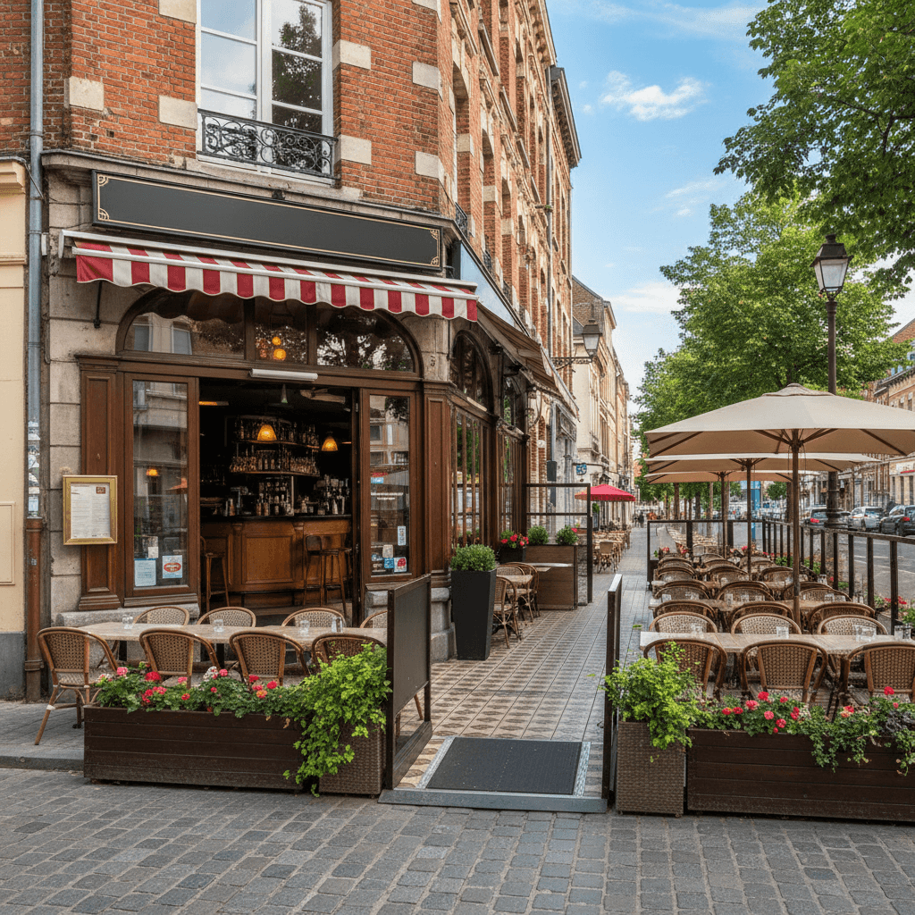 Restaurant à Lille : terrasse - licence IV