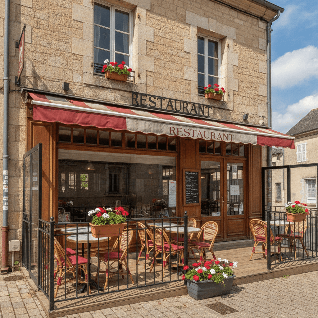 Restaurant 120m² à Lesparre-Médoc : terrasse - licence IV
