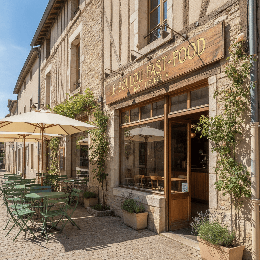 Fast-food 200m² à Le Boulou : terrasse - licence IV