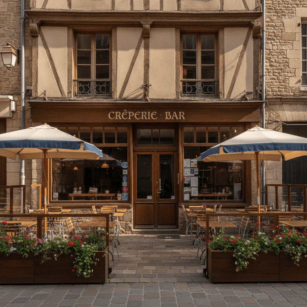 Restaurant 120m² à Rouen : terrasse - licence IV