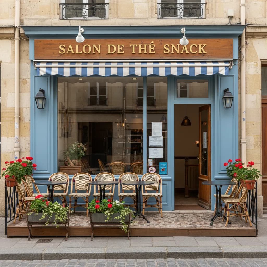 Snack 70m² à Bordeaux : terrasse - climatisation - Image 1