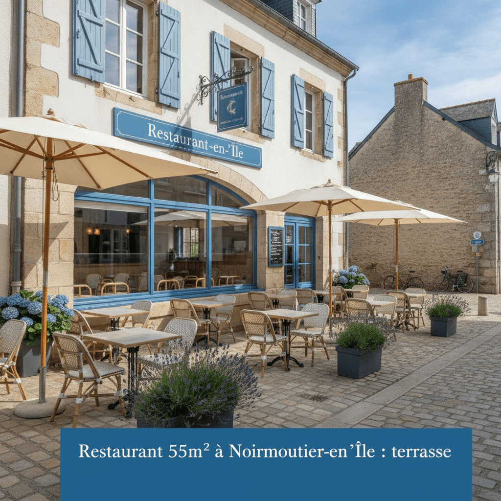 Restaurant 55m² à Noirmoutier-en-l'Île : terrasse - Image 1