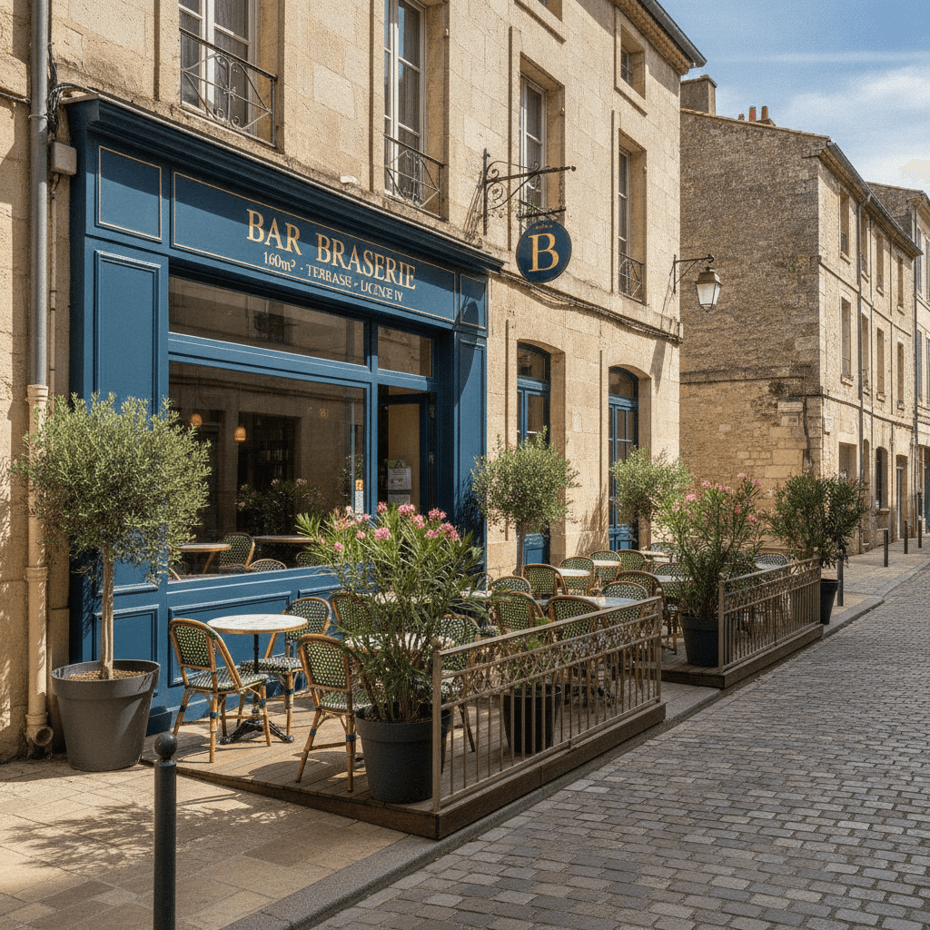 Bar-brasserie 160m² à Arles : terrasse - licence IV