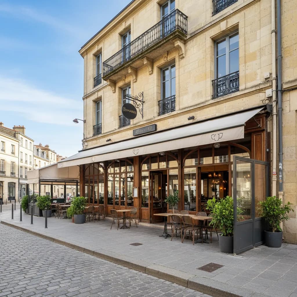Restaurant 250m² à Bordeaux : terrasse - extraction - Image 1
