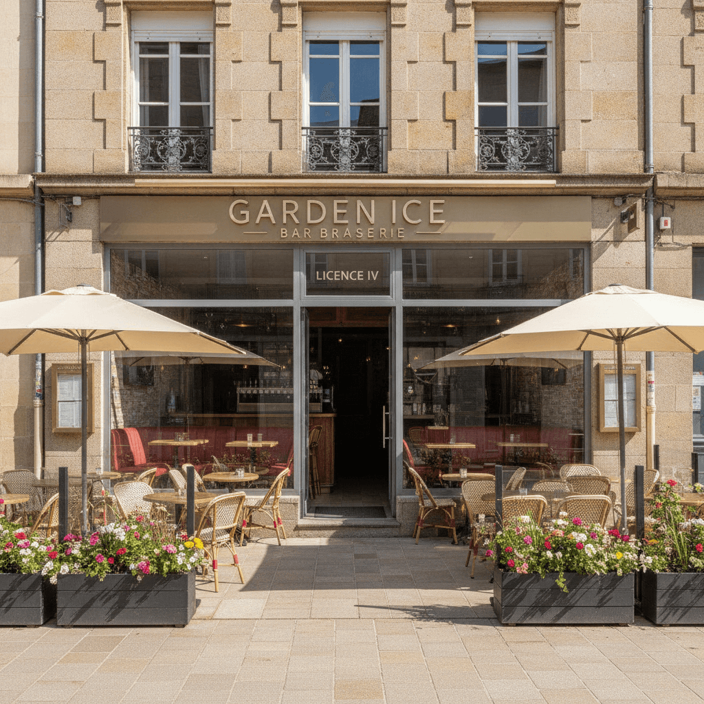 Bar-brasserie à Clermont-Ferrand : terrasse - licence IV - Image 1