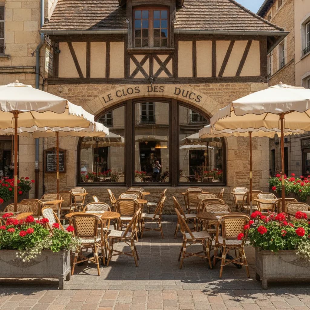 Restaurant à Dijon : terrasse - cuisine équipée - Image 1