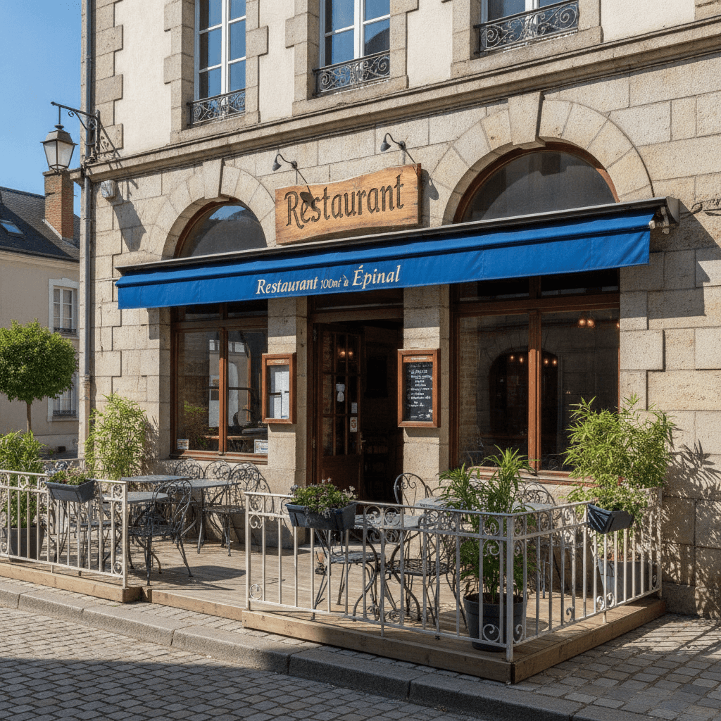 Restaurant 100m² à Épinal : terrasse - licence IV
