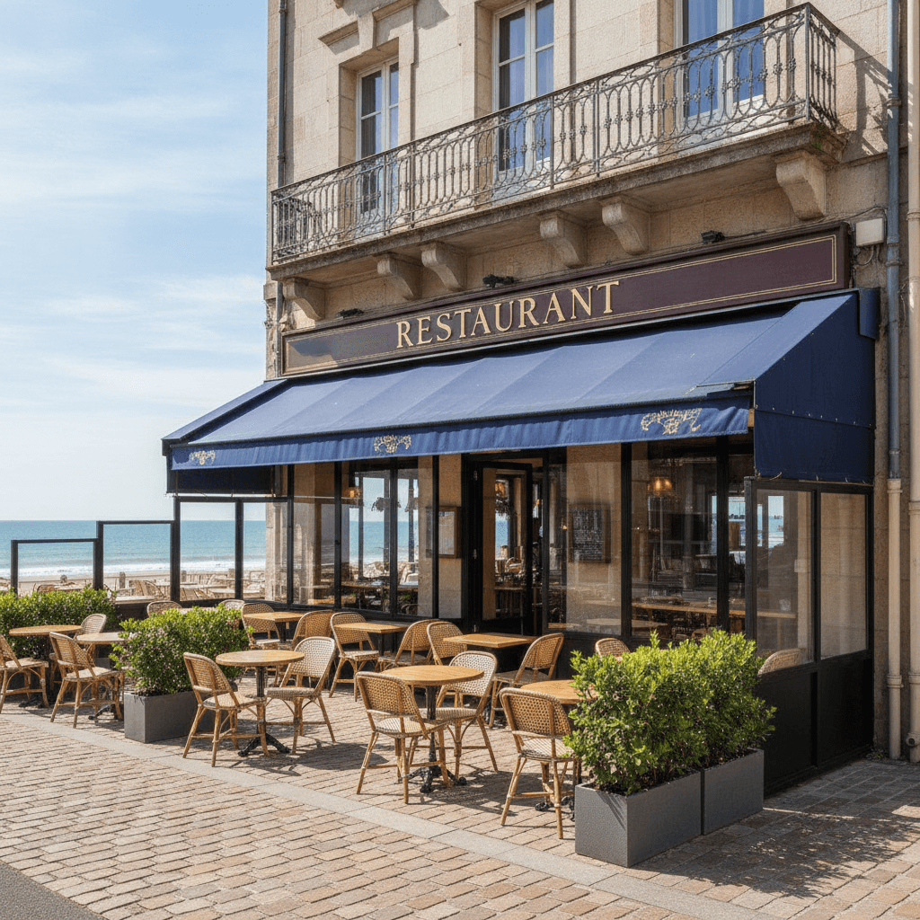 Restaurant 100m² à Anglet : terrasse - extraction - Image 1