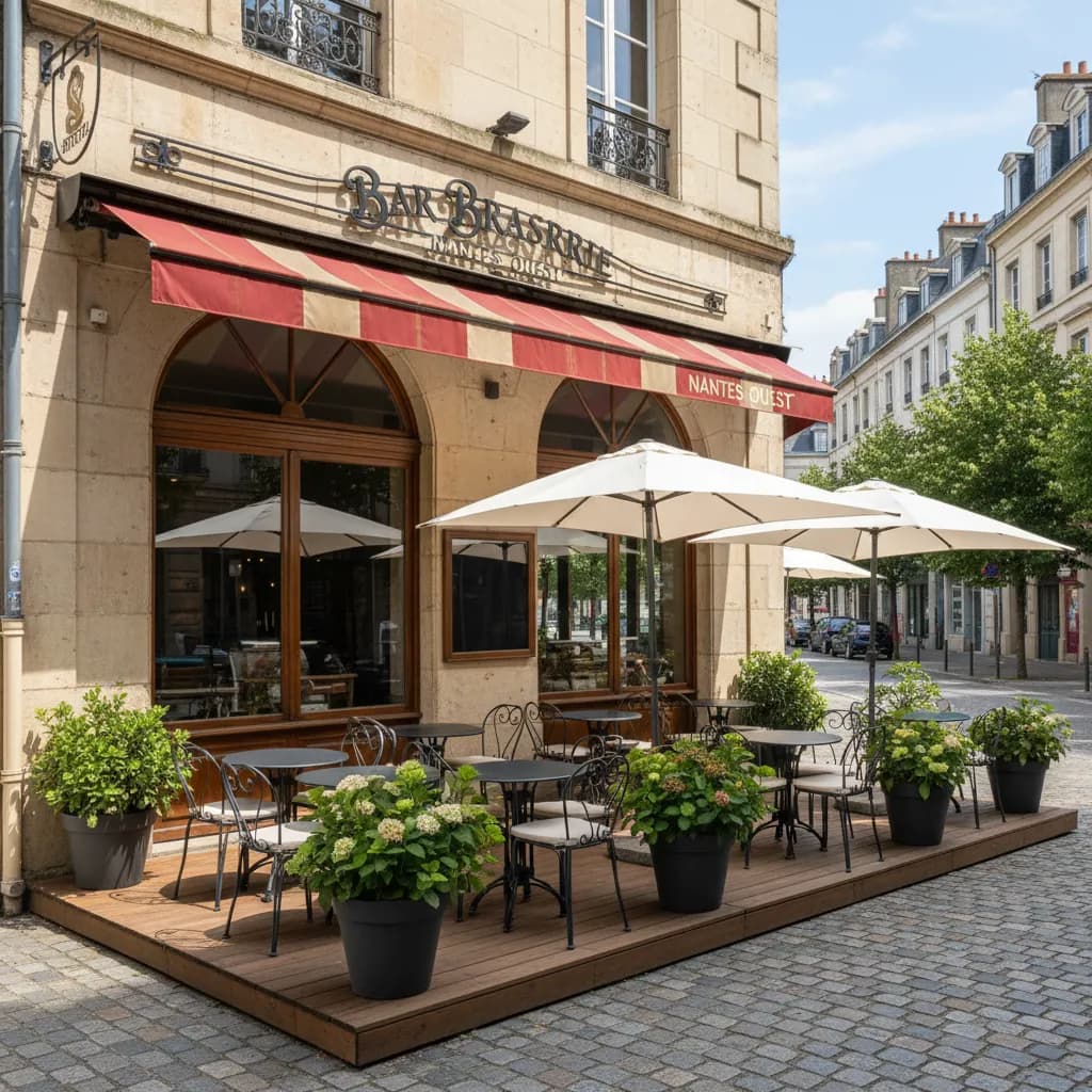 Bar-brasserie 80m² à Nantes : terrasse - licence IV - Image 1