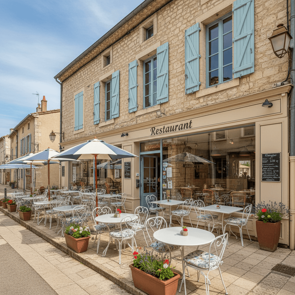 Restaurant 240m² à Mornas : terrasse - licence IV - Image 1