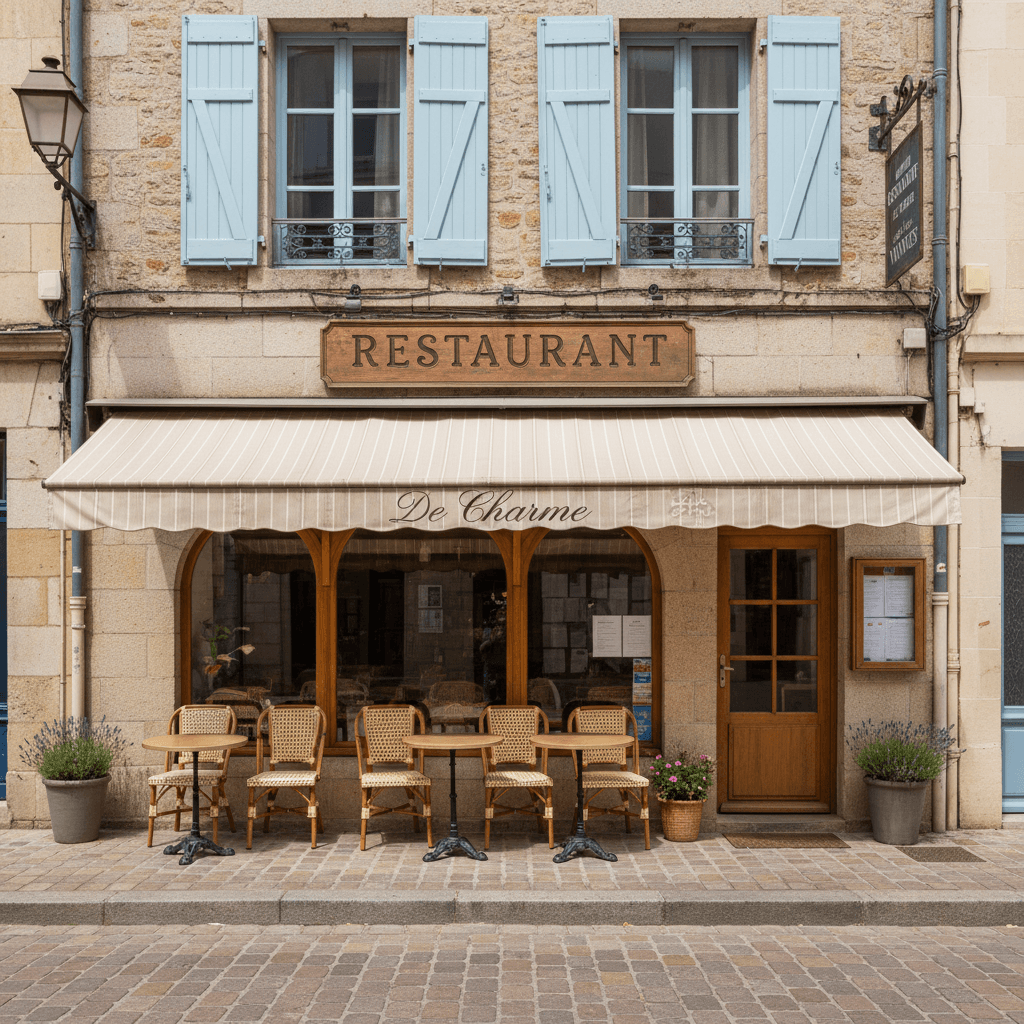 Restaurant 55m² à Vannes : terrasse - extraction - Image 1