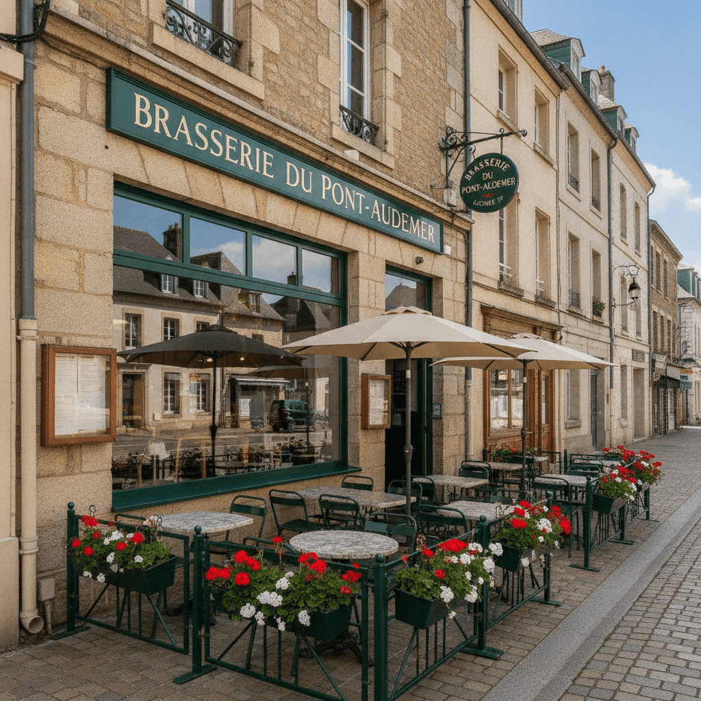 Restaurant à Pont-Audemer : terrasse - licence IV - Image 1