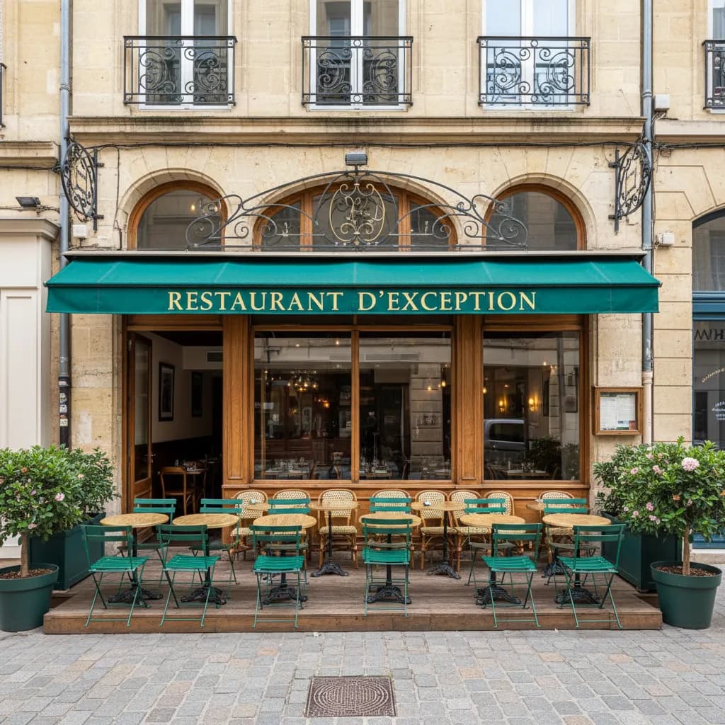 Restaurant 45m² à Bordeaux : terrasse - extraction - Image 1