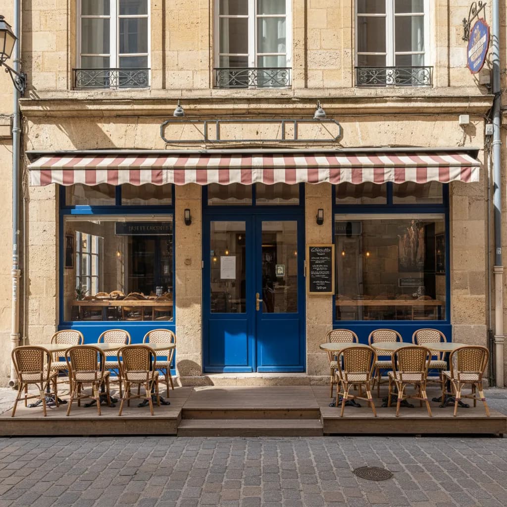 Restaurant 66m² à Bordeaux : terrasse - extraction - Image 1