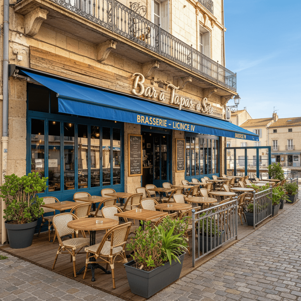 Bar-brasserie 44m² à Sète : terrasse - licence IV - Image 1